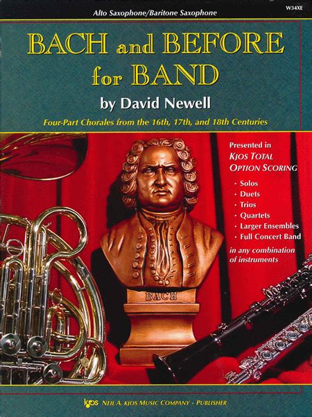 Bach And Before For Band - Eb Alto & Baritone Saxophone